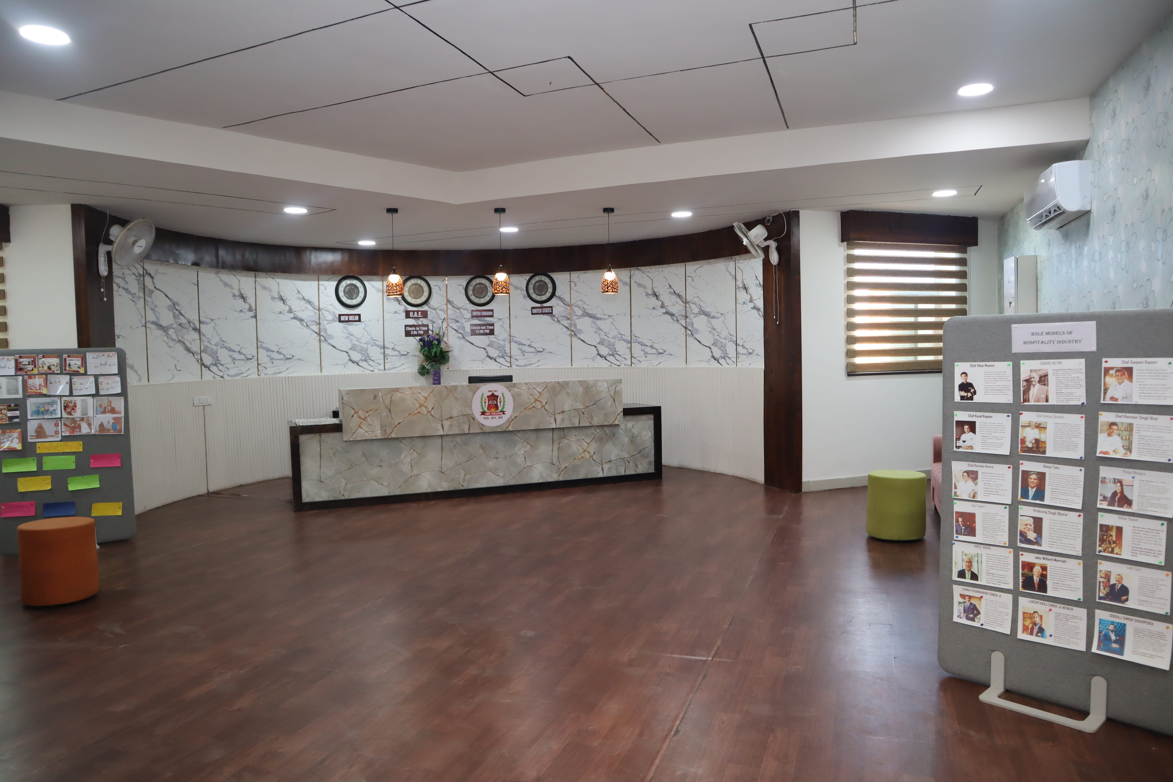 Hospitality institute front office and reception infrastructure